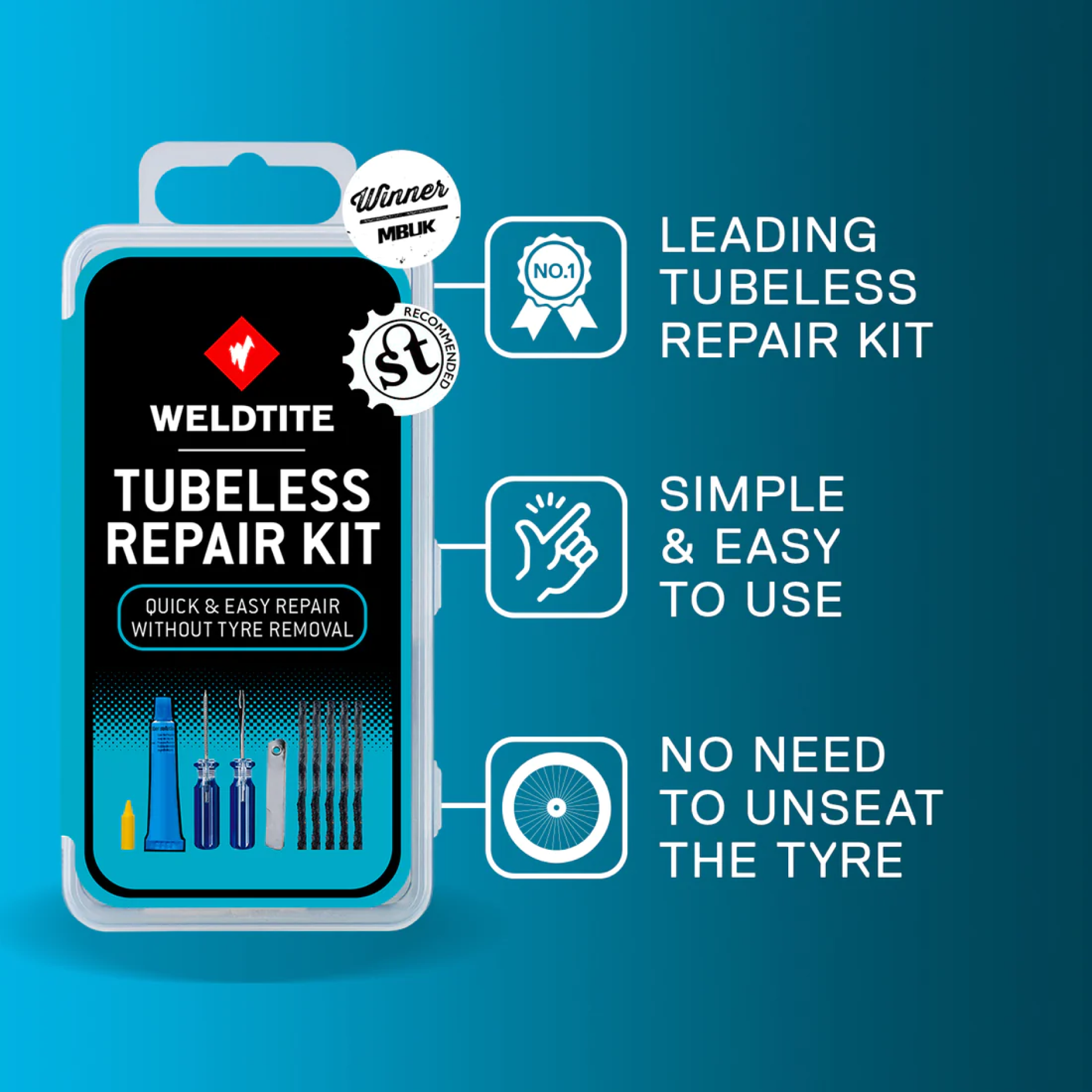 Weldtite tubeless repair kit outlet